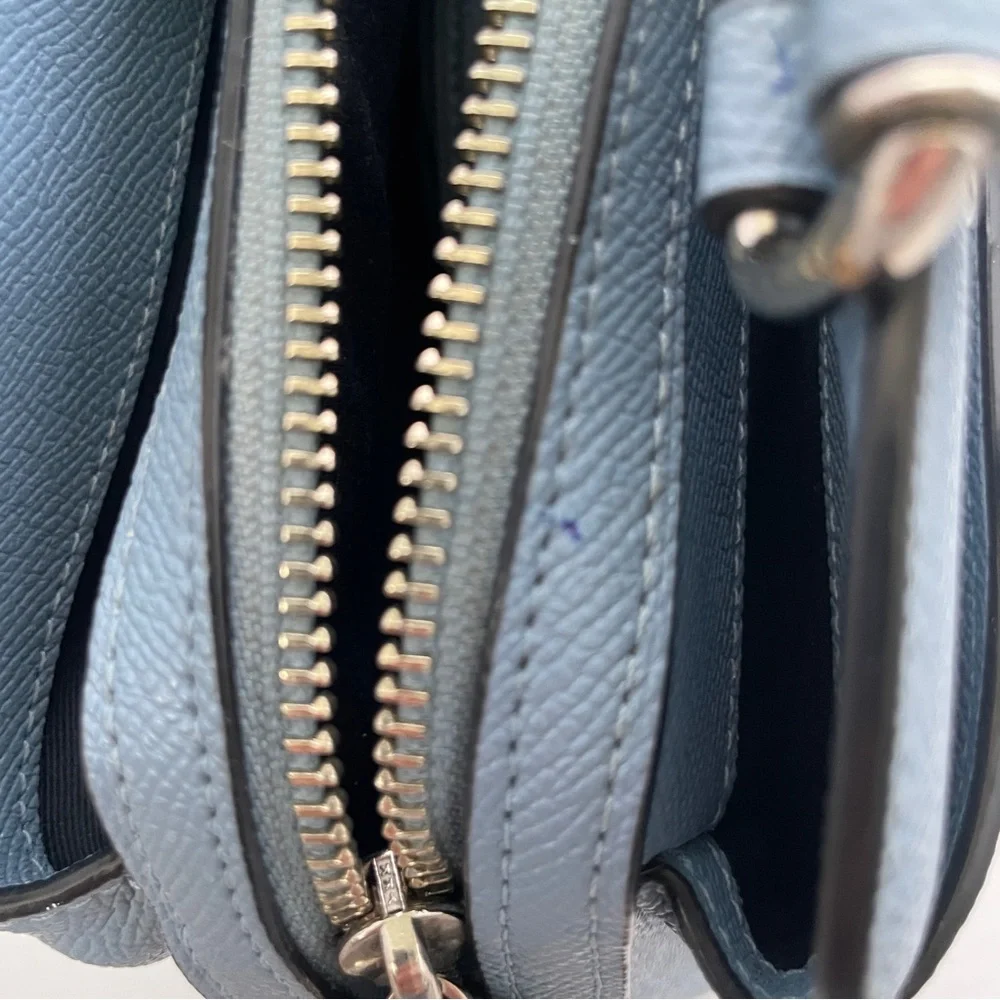 Coach Crossgrain Leather Mini Lillie Carryall Bag +matching Medium Id Zip Wallet - Picture 5 of 16